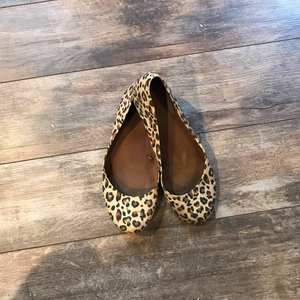 Leopard print flats size 6. Firm price